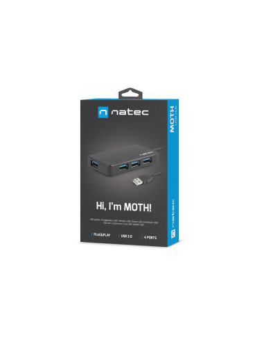 NATEC Moth USB 2.0 5000 Mbit s Negro