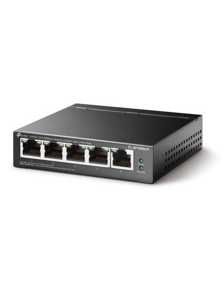TP-Link TL-SF1005LP switch No administrado Fast Ethernet (10 100) Energía sobre Ethernet (PoE) Negro