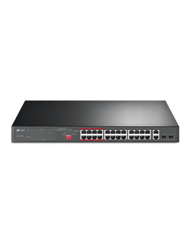TP-Link TL-SL1226P switch No administrado Gigabit Ethernet (10 100 1000) Energía sobre Ethernet (PoE) 1U Gris