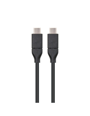 Nanocable USB 3.1, 1m cable USB USB 3.2 Gen 2 (3.1 Gen 2) USB C Negro