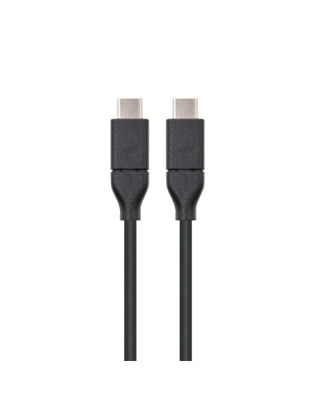 Nanocable USB 3.1, 1m cable USB USB 3.2 Gen 2 (3.1 Gen 2) USB C Negro