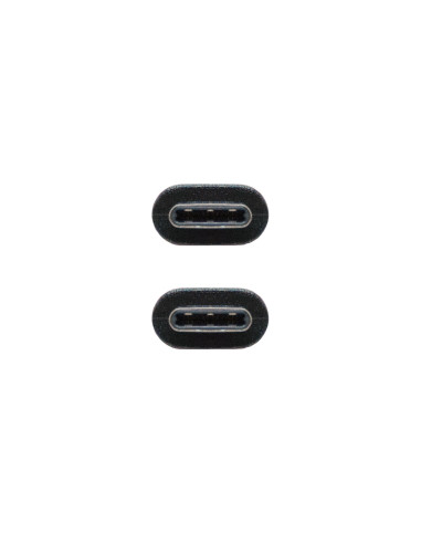 Nanocable USB 3.1, 1m cable USB USB 3.2 Gen 2 (3.1 Gen 2) USB C Negro