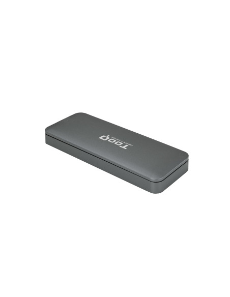 TooQ TQE-2281G caja para disco duro externo Caja externa para unidad de estado sólido (SSD) Gris M.2