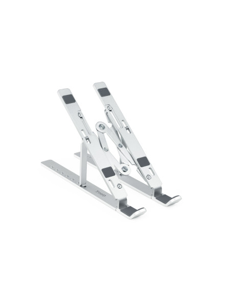 TooQ TQLRS0033-AL soporte para ordenador portátil Soporte para ordenador portátil y tableta Plata 38,1 cm (15")