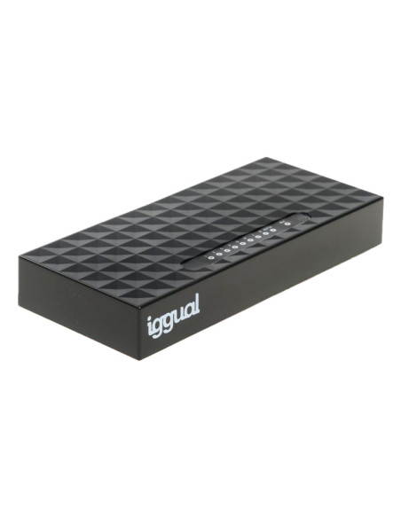 iggual GES8000 No administrado Gigabit Ethernet (10 100 1000) Negro