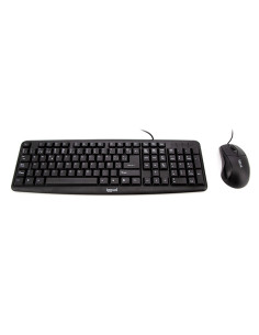 iggual COM-CK-BASIC teclado Ratón incluido Universal USB QWERTY Español Negro
