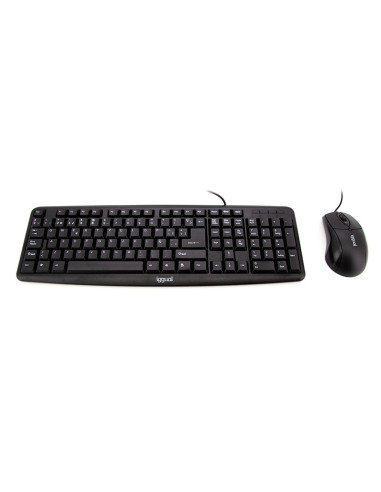 iggual COM-CK-BASIC teclado Ratón incluido Universal USB QWERTY Español Negro