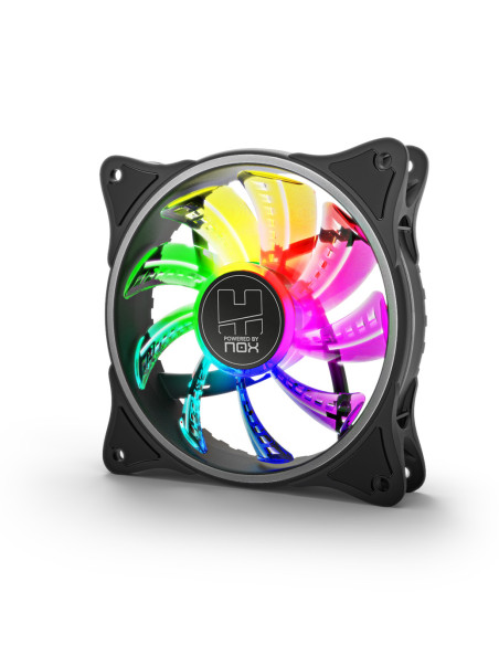NOX A-Fan Carcasa del ordenador Ventilador 12 cm Negro 1 pieza(s)