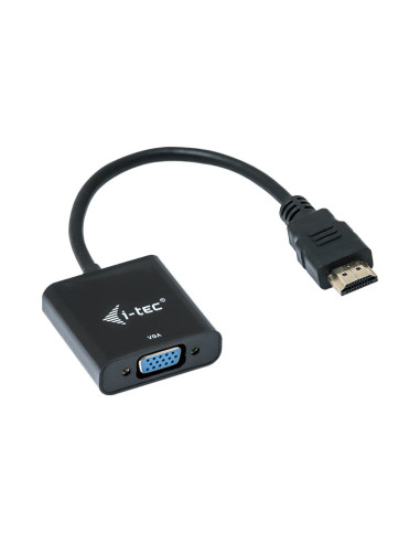 i-tec HDMI2VGAADA adaptador de cable de vídeo 0,15 m HDMI VGA Negro