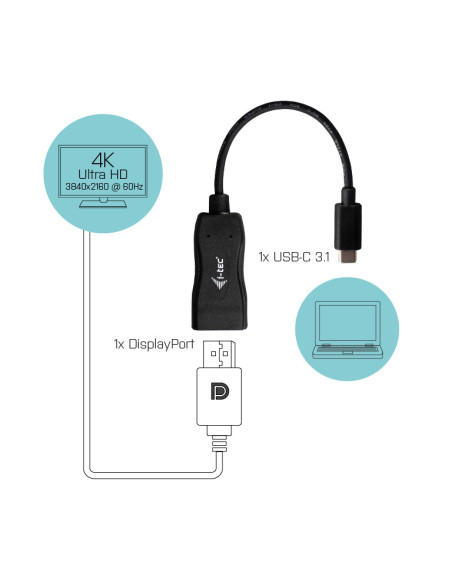 i-tec USB-C Display Port Adapter 4K 60 Hz