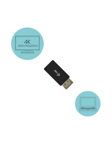 i-tec DisplayPort to HDMI Adapter 4K 60Hz