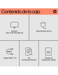 HP Monitor USB-C 4K E32k G5 2