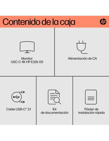 HP Monitor USB-C 4K E32k G5