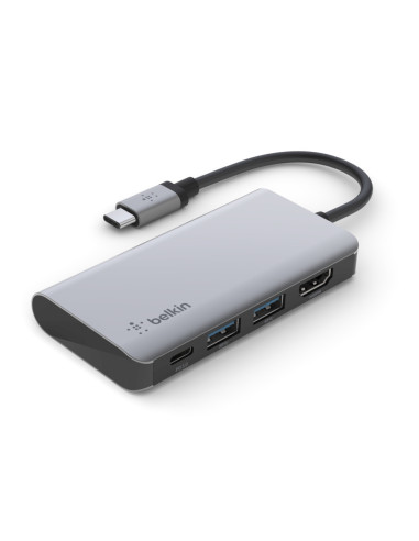 Belkin AVC006btSGY USB 3.2 Gen 1 (3.1 Gen 1) Type-C Plata
