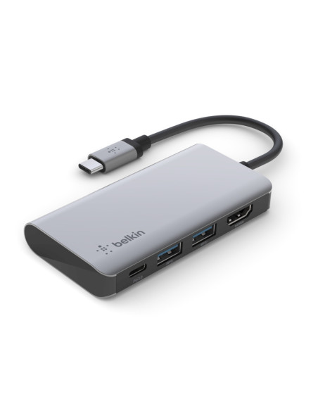 Belkin AVC006btSGY USB 3.2 Gen 1 (3.1 Gen 1) Type-C Plata