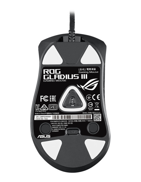 ASUS ROG Gladius III ratón Juego mano derecha USB tipo A Óptico 19000 DPI