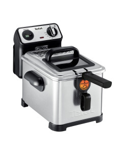Tefal Filtra Pro FR5111 Sencillo 3 L Independiente 2400 W Freidora Negro, Acero inoxidable