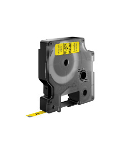 DYMO D1 - Etiquetas estándar - Negro sobre amarillo - 6mm x 7m