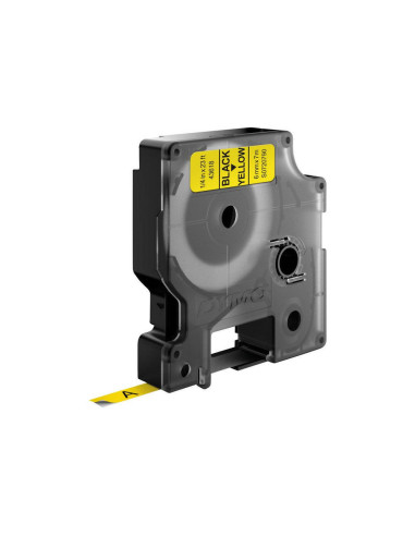 DYMO D1 - Etiquetas estándar - Negro sobre amarillo - 6mm x 7m