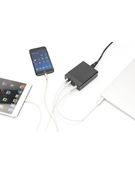 Digitus Adaptador USB universal de 4 puertos, USB Type-C™