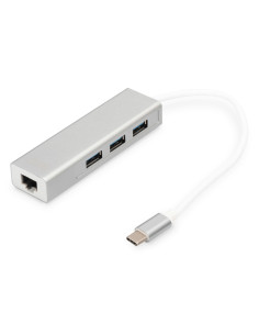 Digitus Hub de USB 3.0 Type-C™ con Gigabit Ethernet