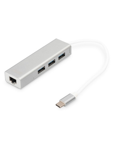 Digitus Hub de USB 3.0 Type-C™ con Gigabit Ethernet
