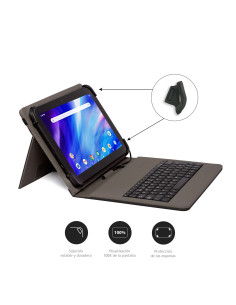Nilox FUNDA TECLADO USB DE 9,7" A 10.5" NEGRA 2
