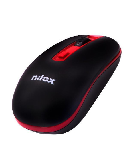 Nilox MOUSE WIRELESS BLACK RED 1600 DPI