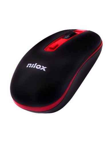Nilox MOUSE WIRELESS BLACK RED 1600 DPI