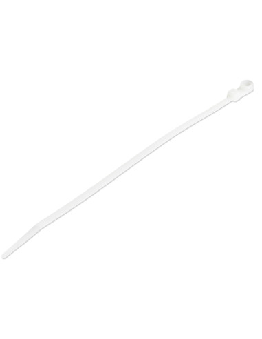 StarTech.com Bridas sujetacables de 20cm con perforación de montaje - 4 mm de ancho, para grupo de cables de 52 mm, soportan 22