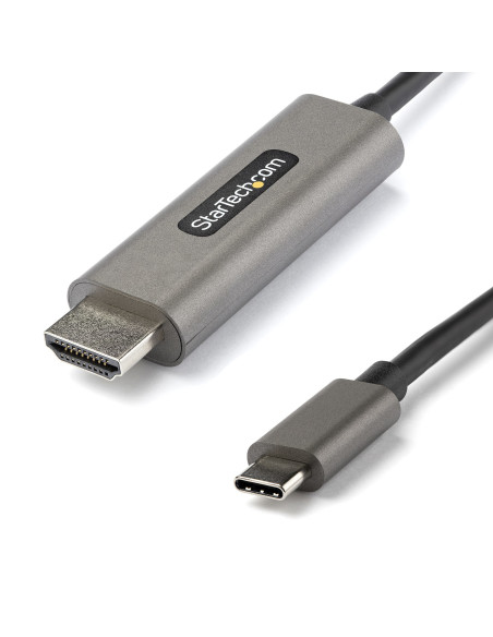StarTech.com Cable 4m USB C a HDMI 4K de 60Hz con HDR10 - Adaptador de Vídeo USB Tipo C a HDMI 2.0b Ultra HD 4K - Convertidor