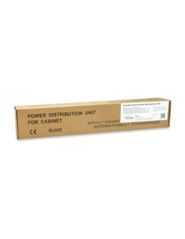 Equip 333313 unidad de distribución de energía (PDU) 8 salidas AC 1U Negro, Plata