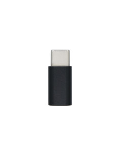 AISENS Mini Adaptador USB-С USB 2.0, Tipo Micro-B H-USB-С M, Negro