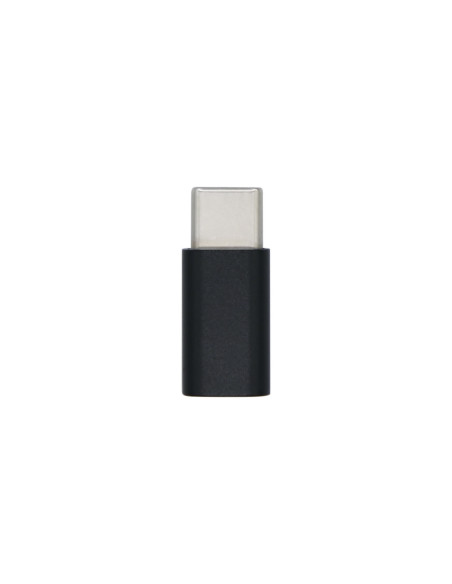 AISENS Mini Adaptador USB-С USB 2.0, Tipo Micro-B H-USB-С M, Negro