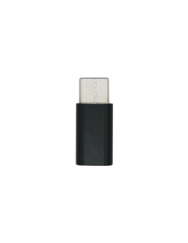 AISENS Mini Adaptador USB-С USB 2.0, Tipo Micro-B H-USB-С M, Negro