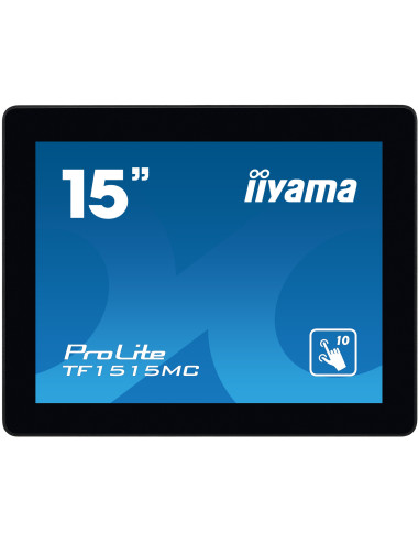 iiyama TF1515MC-B2 pantalla para PC 38,1 cm (15") 1024 x 768 Pixeles XGA LED Pantalla táctil Negro