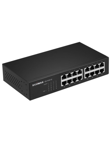 Edimax GS-1016 V2 switch Gestionado Gigabit Ethernet (10 100 1000) Negro