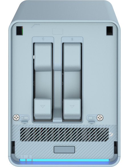 QNAP QMiroPlus-201W NAS Escritorio Intel® Celeron® J4125 4 GB DDR4 0 TB QNAP Turbo System Azul