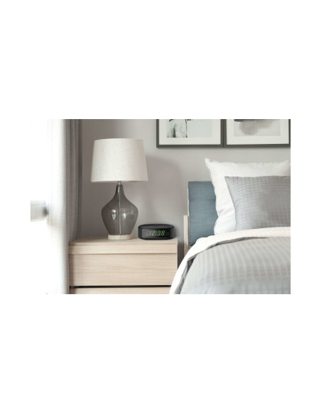 Philips TAR3205 12 radio Reloj Digital Negro