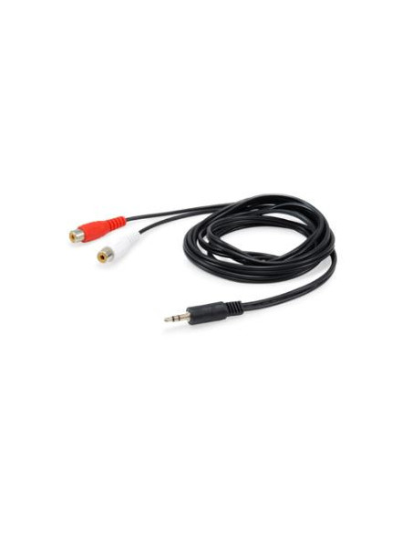 Equip 147093 cable de audio 250 m 2 x RCA 3,5mm Negro
