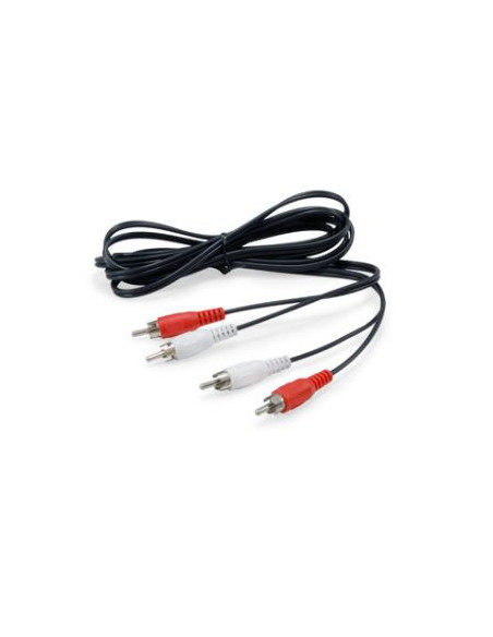 Equip 147094 cable de audio 2,5 m 2 x RCA Negro
