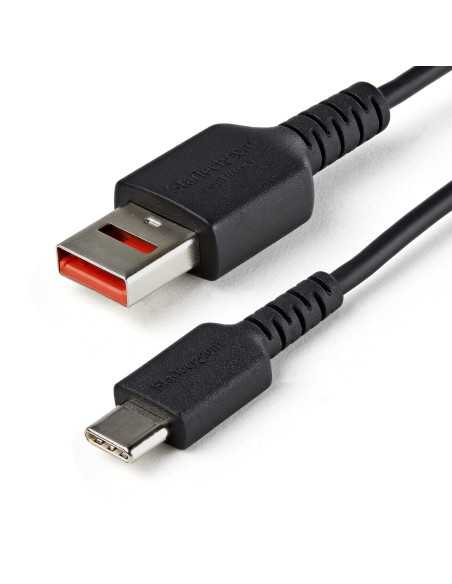 StarTech.com Cable de 1m Adaptador Bloqueador USB de Datos – Adaptador USB a USB-C de Carga Segura – USB Tipo C Solo de Carga