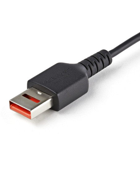 StarTech.com Cable de 1m Adaptador Bloqueador USB de Datos – Adaptador USB a USB-C de Carga Segura – USB Tipo C Solo de Carga