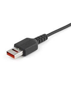 StarTech.com Cable de 1m Adaptador Bloqueador USB de Datos – Adaptador USB a Micro USB de Carga Segura – Micro USBC Solo de 2