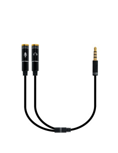 Ewent EC1641 cable de audio 0,3 m 3,5mm 2 x 3.5mm Negro 2