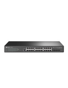 TP-Link JetStream TL-SG3428X switch Gestionado L2+ L3 Gigabit Ethernet (10 100 1000) 1U Negro