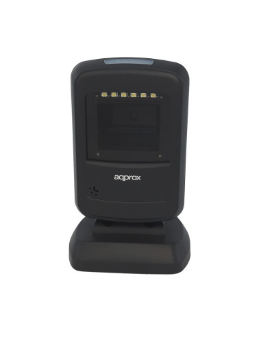 Approx appLS07DESK Lector de códigos de barras fijo 1D 2D CMOS Negro, Gris