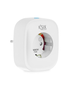 Ksix Enchufe Inteligente , 1 toma de corriente, Conexión inalámbrica por Wi-Fi, App