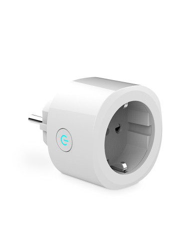 Ksix Enchufe mini, 1 toma de corriente, Conexión inalámbrica por Wi-Fi, App