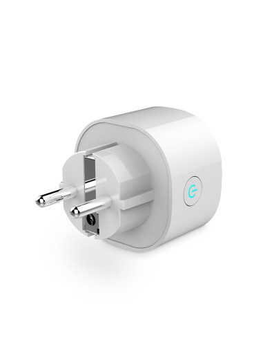 Ksix Enchufe mini, 1 toma de corriente, Conexión inalámbrica por Wi-Fi, App
